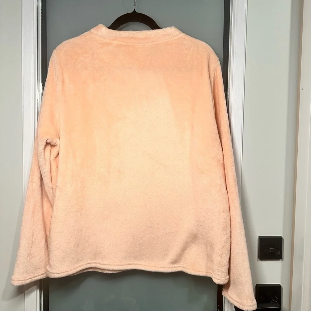 DISNEY Size XL Light Pink Embroidered Plush Sleep Top - Picture 4 of 6